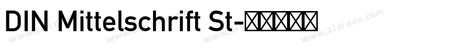 DIN Mittelschrift St字体转换
